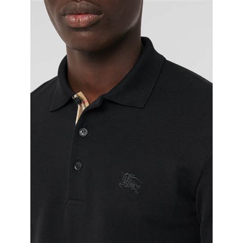 burberry long sleeve mens polo|burberry black long sleeve shirt.